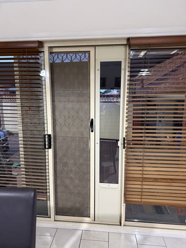 Customer photo review of Patio Pet Door Insert