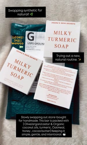 Customer photo review of MILKY TURMERIC SOAP