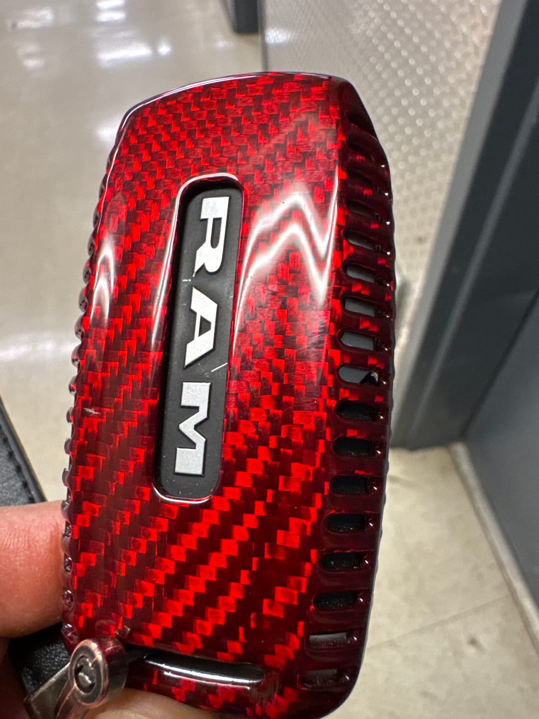 Customer photo review of 2019+ RAM Real Carbon Fiber Key Fob Cover
