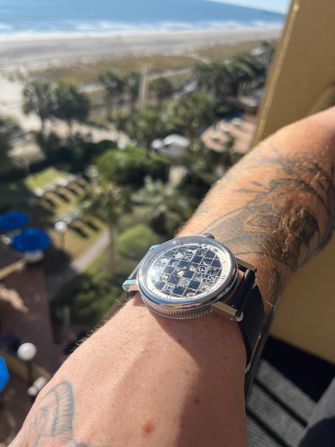 Customer photo review of Chess Skeleton Watch - Checkmate
