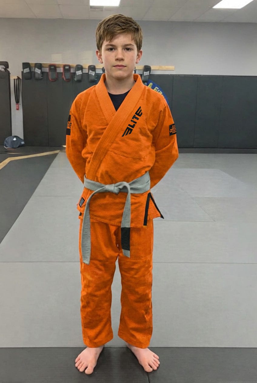Customer photo review of Core Orange Brazilian Jiu Jitsu Kids BJJ Gi