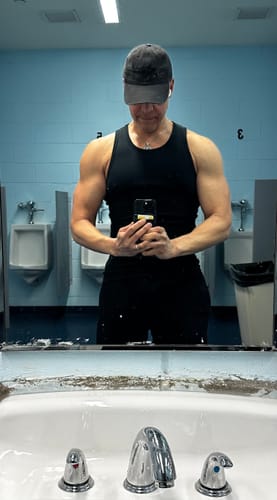 Customer photo review of Premium Ultra-Soft Cotton Fitted Tank 3 Pack