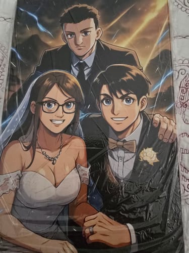 Customer photo review of Personalized Canvas - Portrait in Anime style