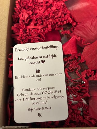 Customer photo review of Red Velvet White Chocolate