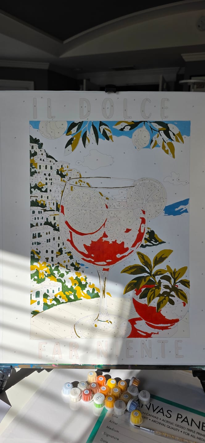 Customer photo review of Aperol in Italy | Paint by Numbers