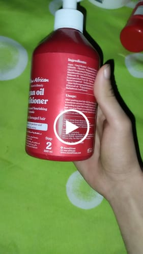 Customer video review of Argan Oil Conditioner 500ml