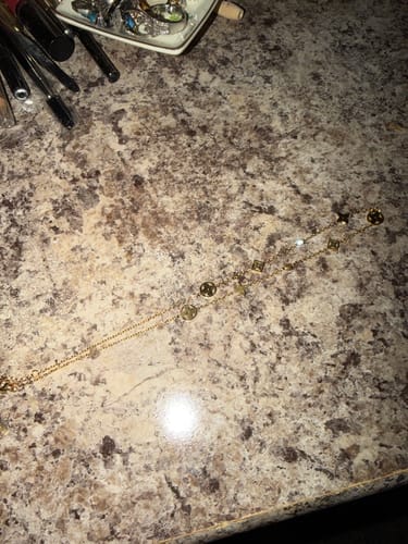 Customer photo review of Minimalist Lucky Floral Extender Necklaces