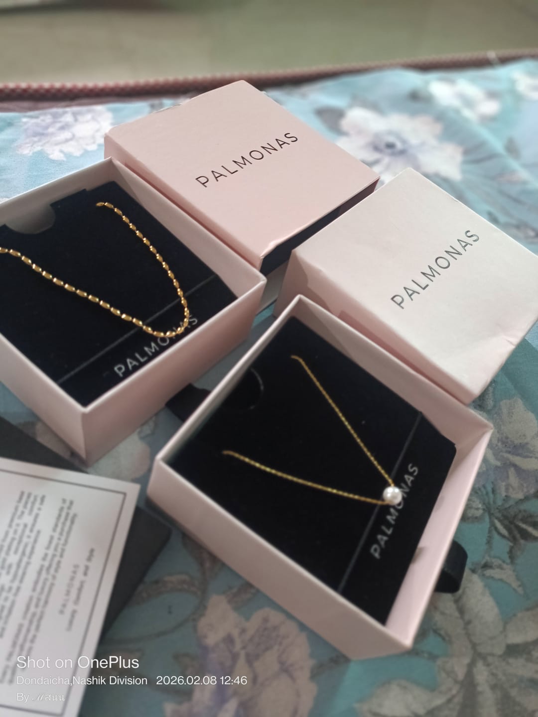 Customer photo review of Delicate Pearl Necklace