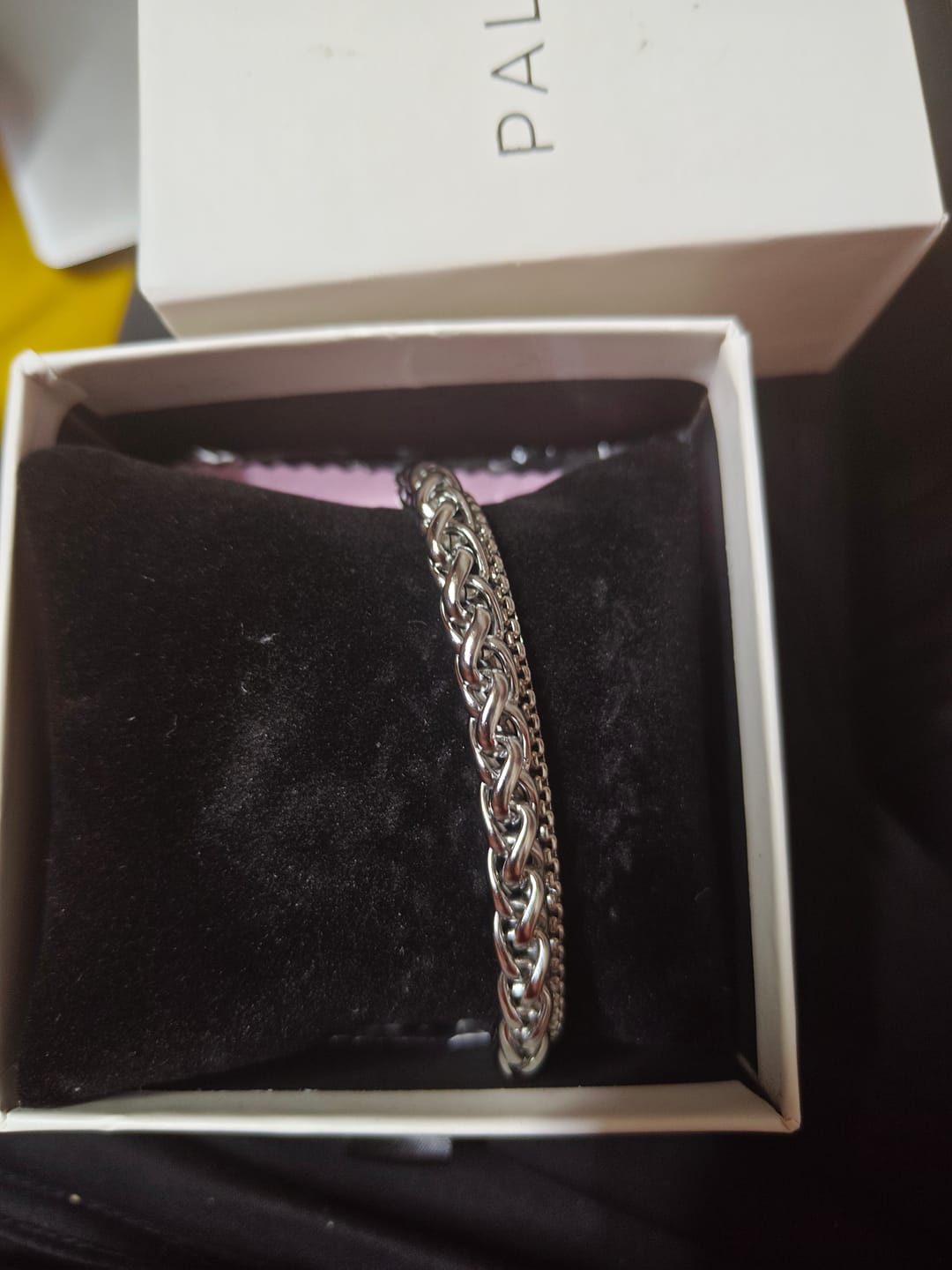 Customer photo review of Layered Silver Bracelet