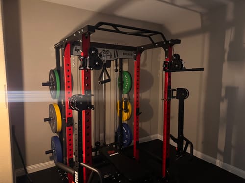 Customer photo review of EVOLPOW P3A Tank Upgraded All-in-One Power Rack Home Gym - Best Seller