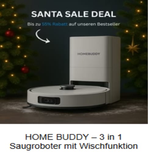 Customer photo review of HOME BUDDY –  3 in 1 Saugroboter mit Wischfunktion