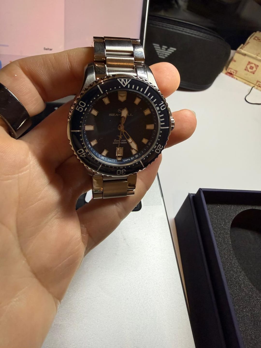 Customer photo review of Ocean Series Pro 300m Waterproof Diving Watch 41mm