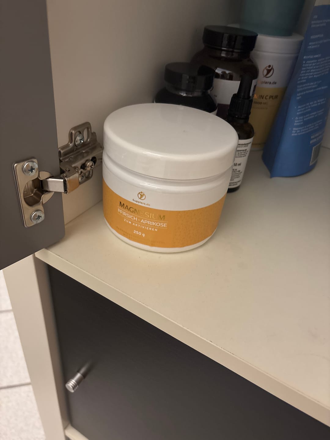 Customer photo review of Ionisches Magnesium **Pfirsich-Aprikose** 250g Dose