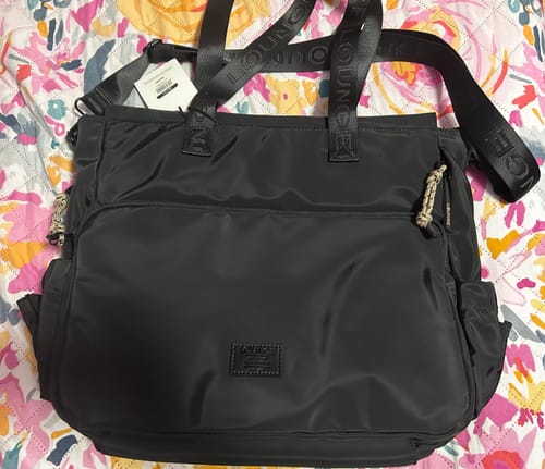 Reseña con foto de un cliente sobre Cartera Notebook Nylon Back To School