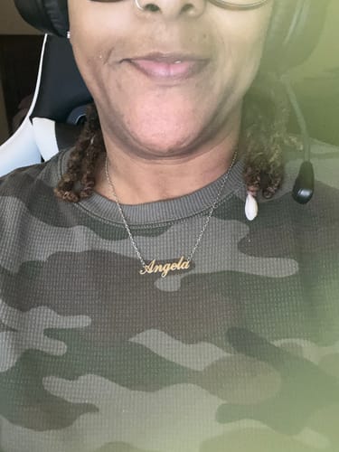 Customer photo review of Personalized Name Necklace