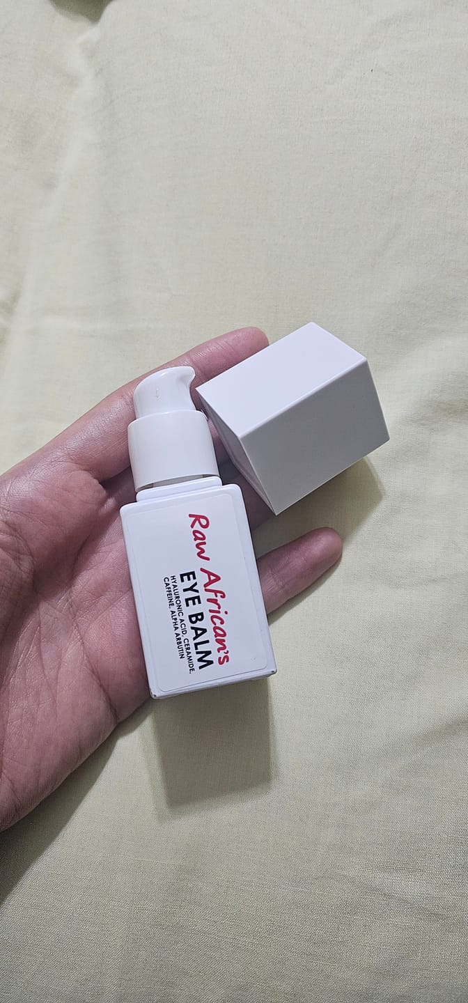 Customer photo review of Caffeine Eye Balm