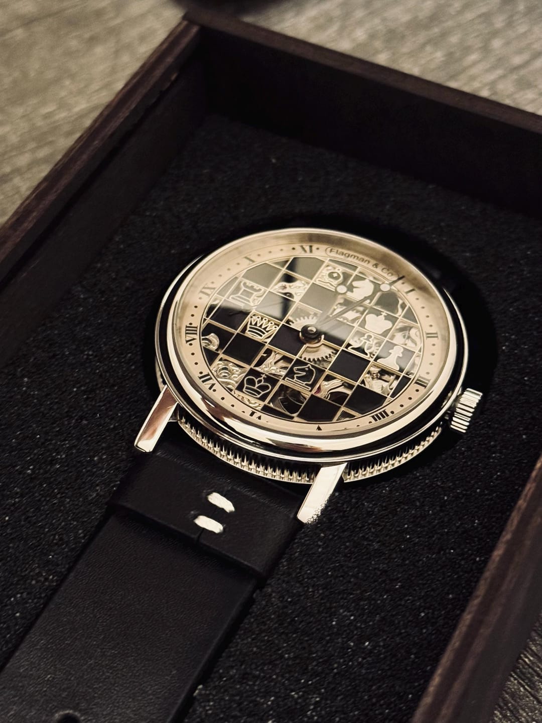 Customer photo review of Chess Skeleton Watch - Checkmate