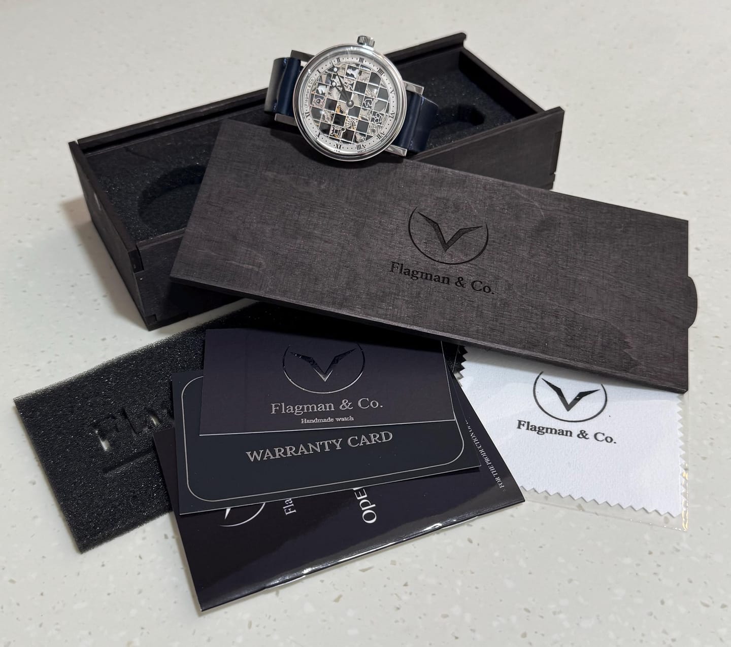 Customer photo review of Chess Skeleton Watch - Checkmate