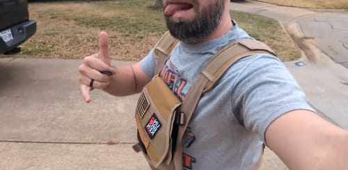 Customer photo review of NEW HD Weight Vest + Sand Plates