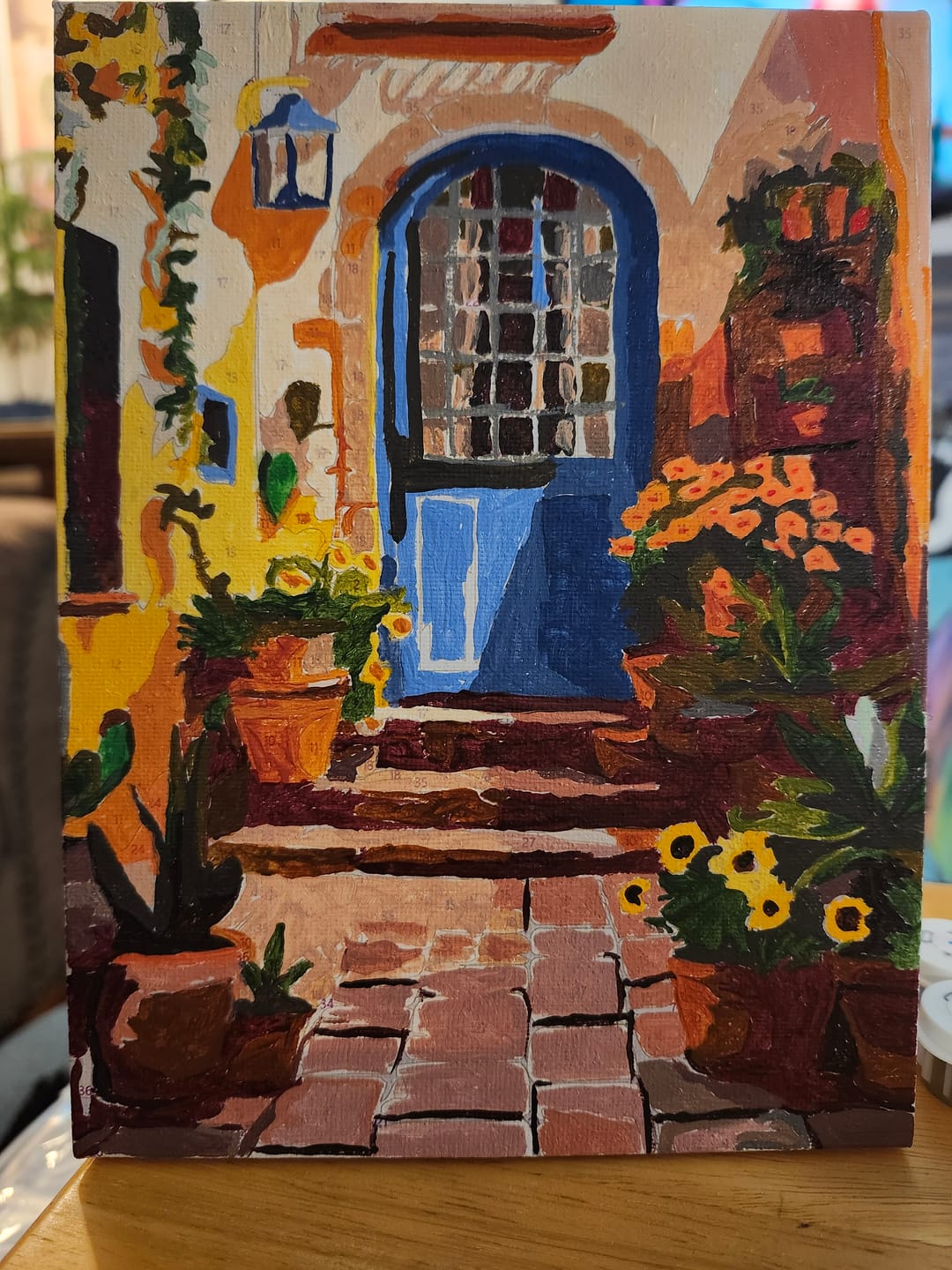 Customer photo review of 6 Mini Paintings - Colorful Doors Set
