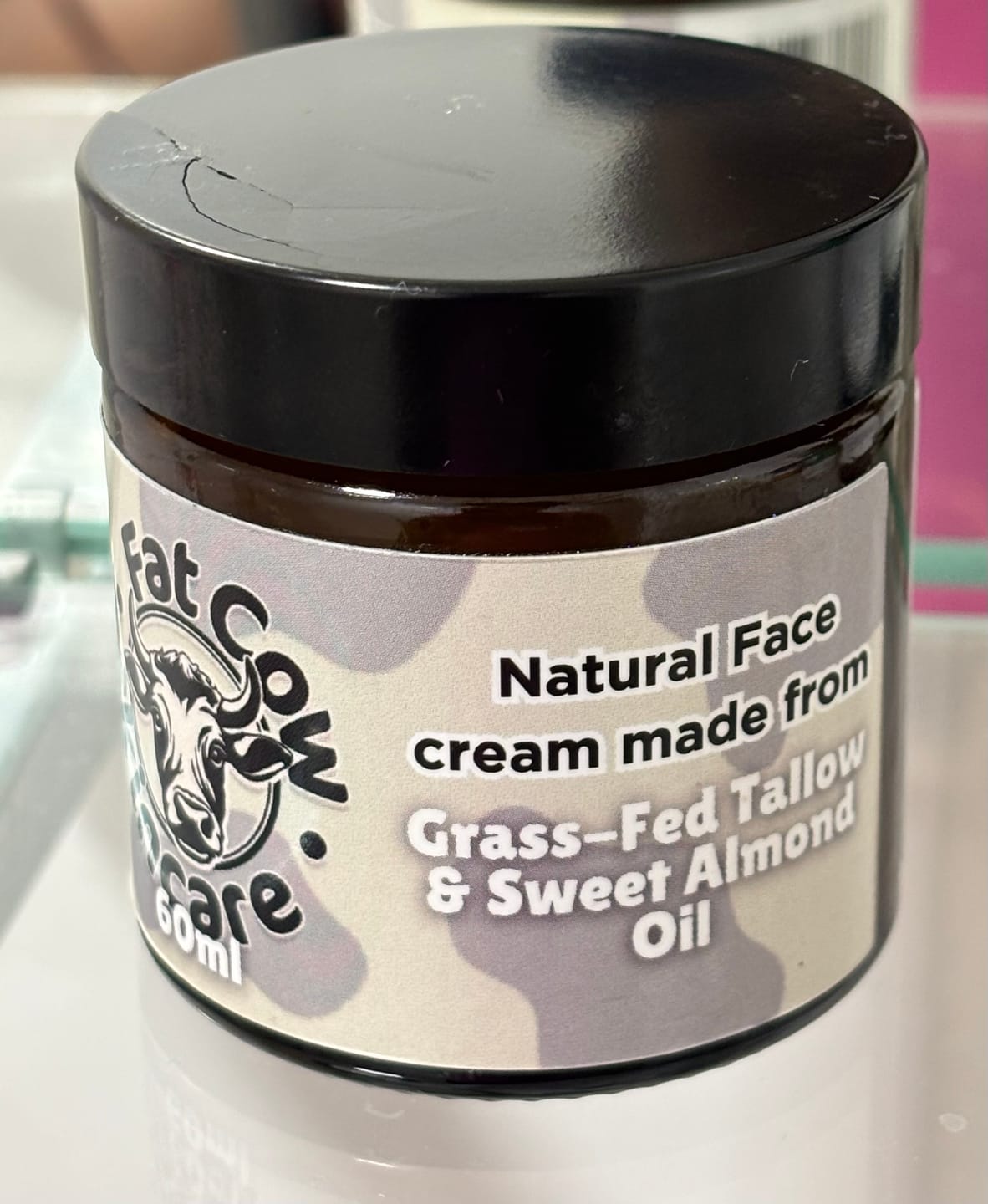 Customer photo review of Whipped Grass-Fed Tallow Face Cream | With Sweet Almond Oil