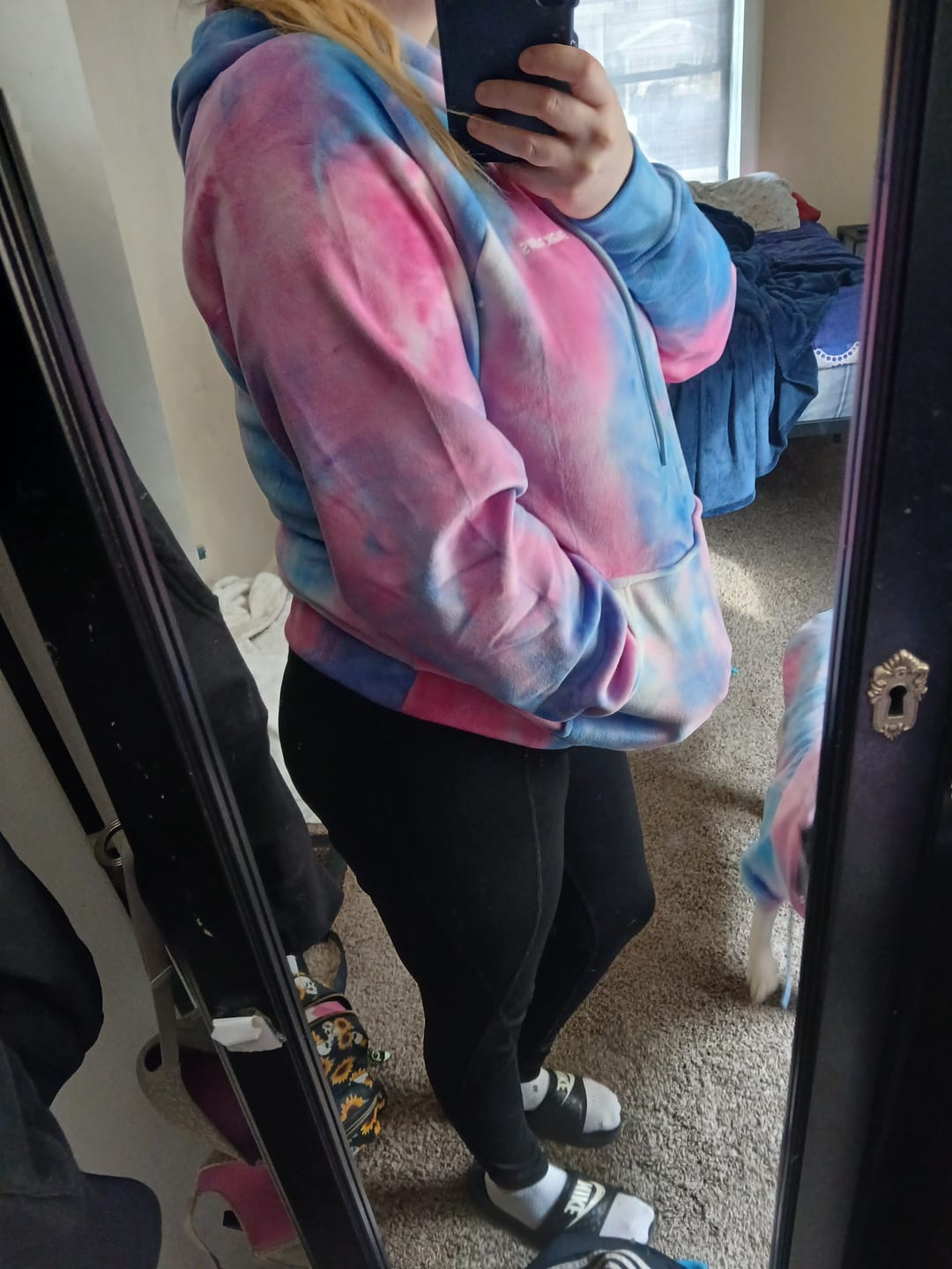 Customer photo review of Velvet Human Hoodie - Snow Cone