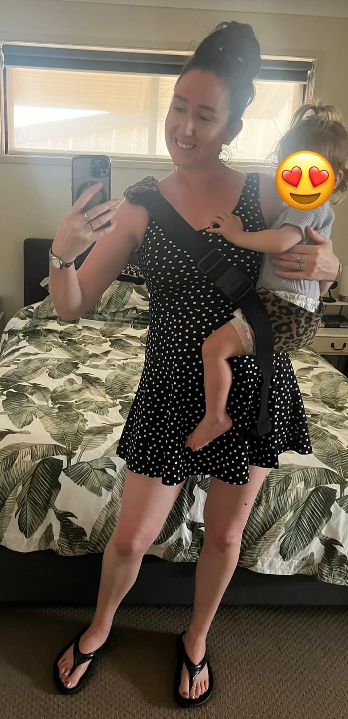 Customer photo review of POUCH™ TODDLER CARRIER