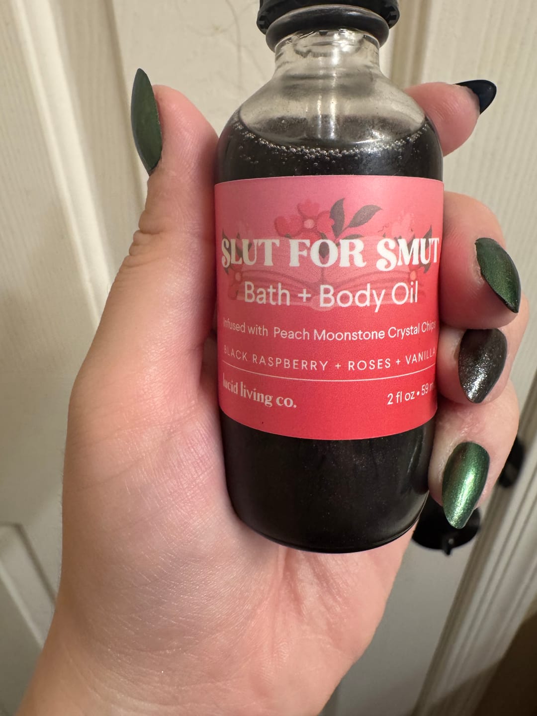 Customer photo review of Slut for Smut Bath & Body Oil