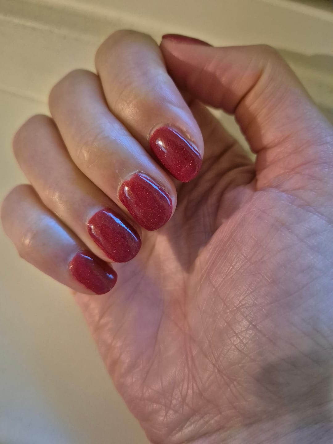 Customer photo review of Ruby Dim Dipping Powder