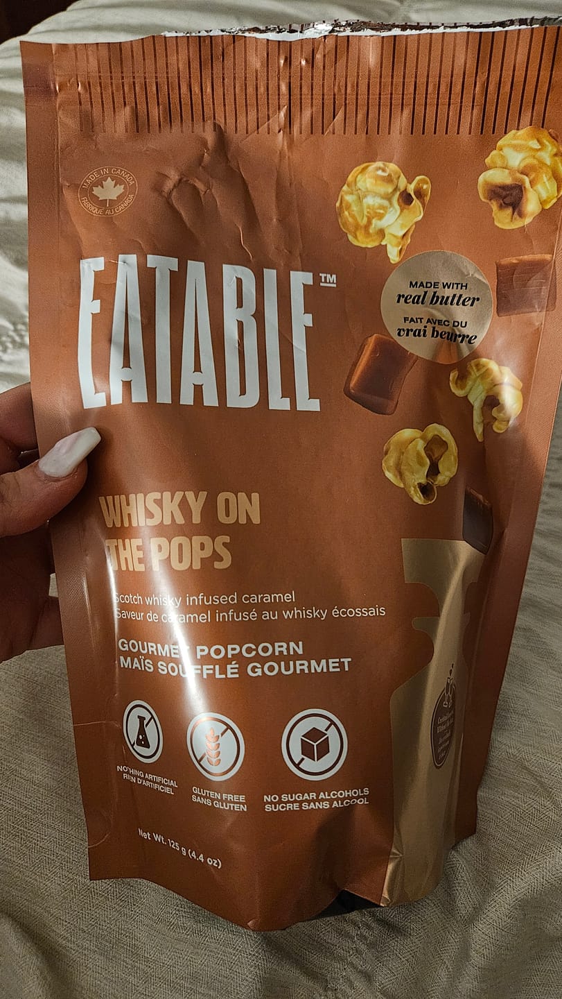 Customer photo review of Whisky on the Pops (125g) - Scotch Infused Caramel Popcorn