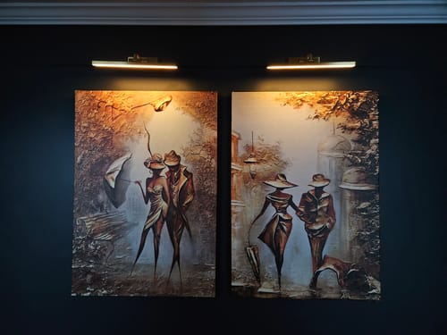 Customer photo review of NIGHTWALKS IN PARIS CANVAS