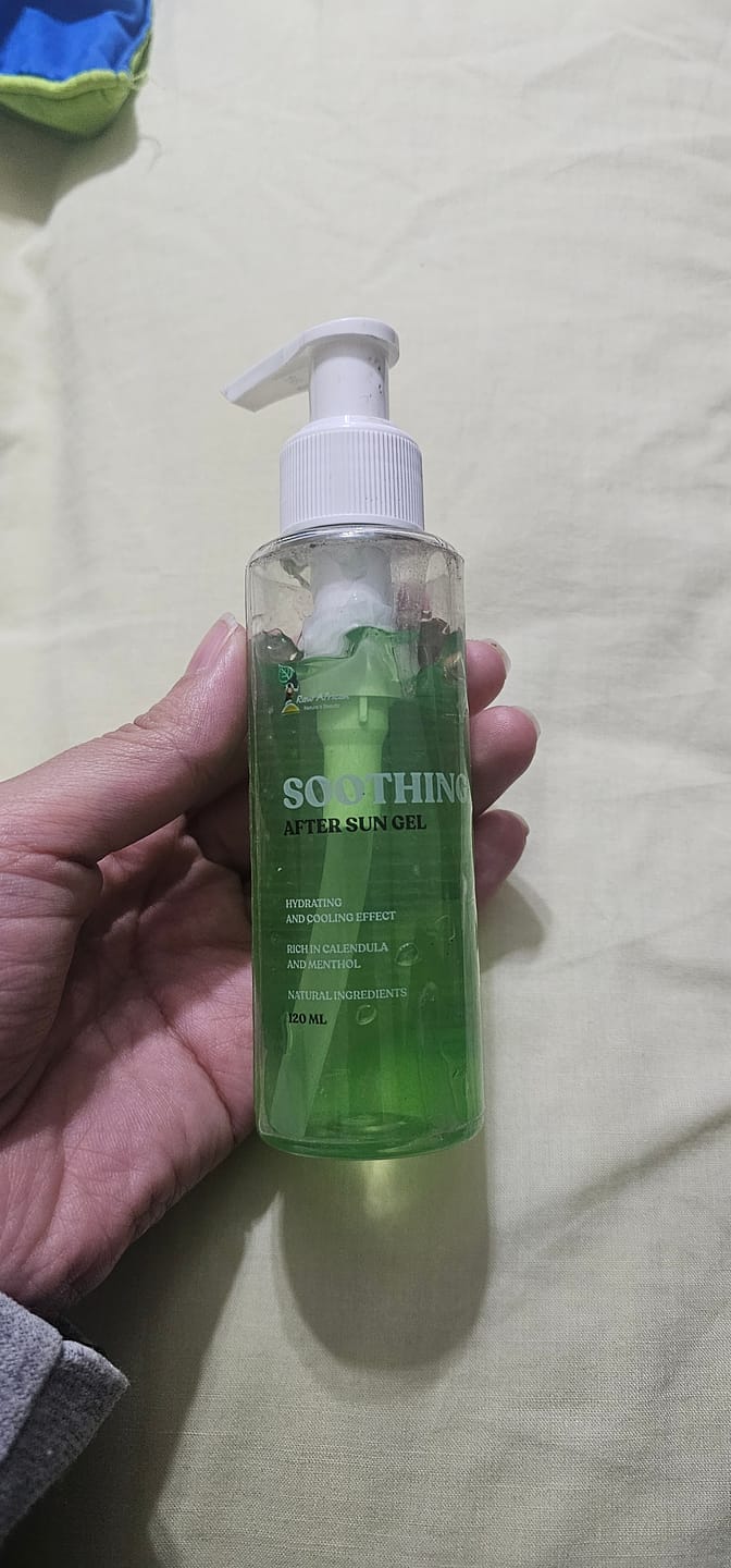 Customer photo review of Soothing After Sun Gel