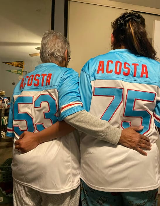 Customer photo review of Puerto Rico Heritage Custom Football Jersey