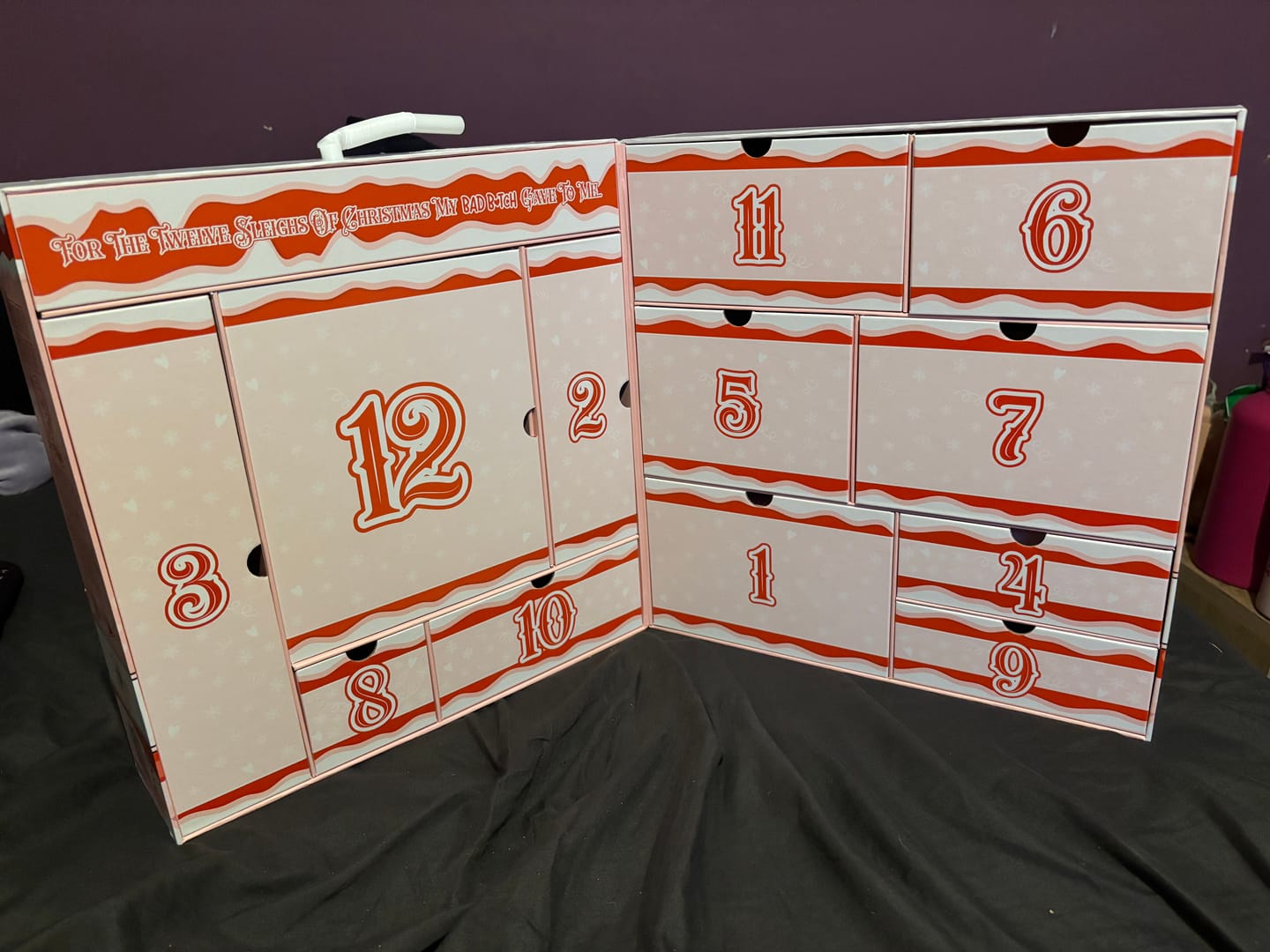 Customer photo review of 12 Sleighs Of Christmas Bad Bitch Skincare Advent Calendar 2025