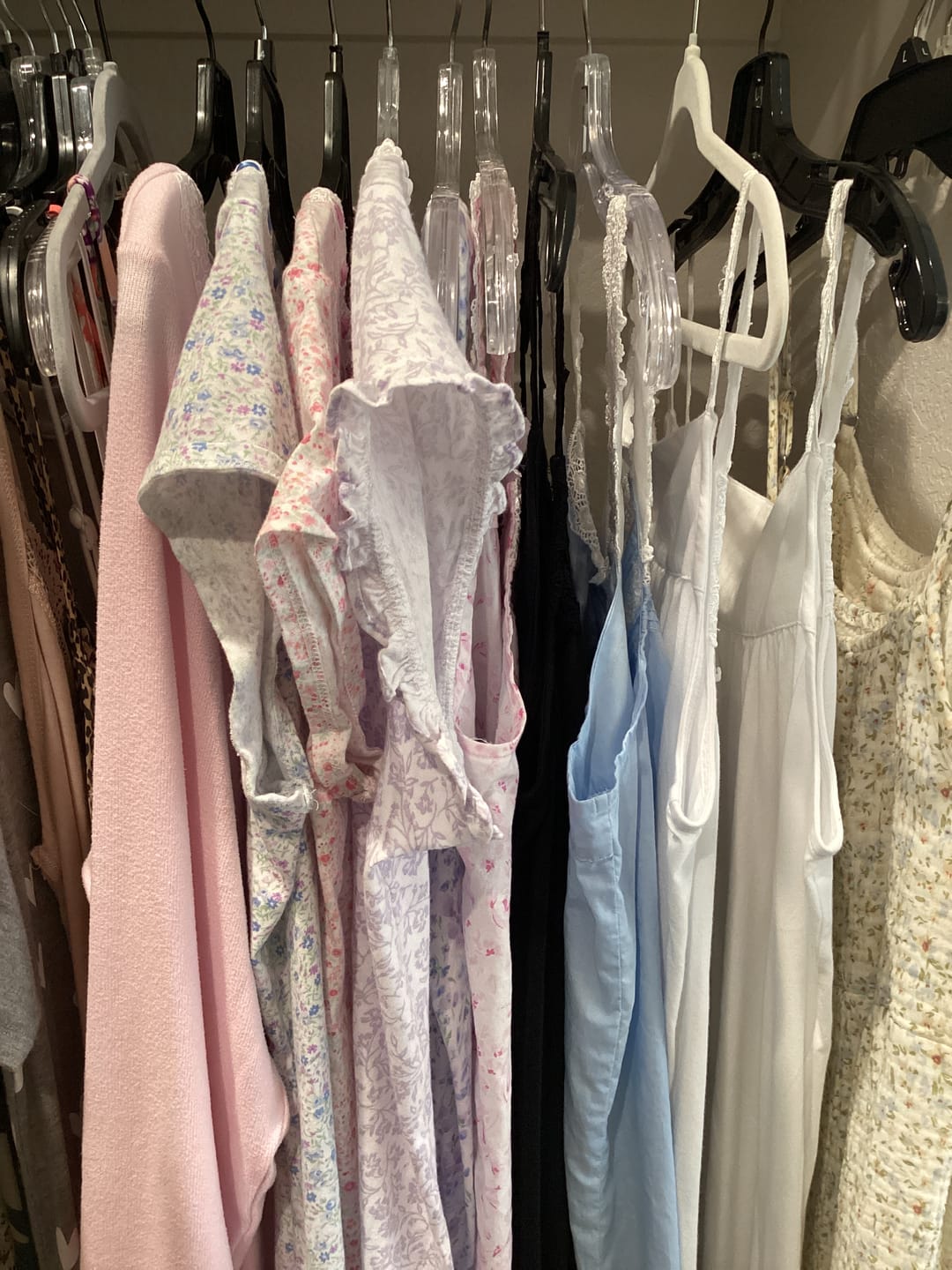 Customer photo review of Lilac Posy Cotton Knit Nightshirt