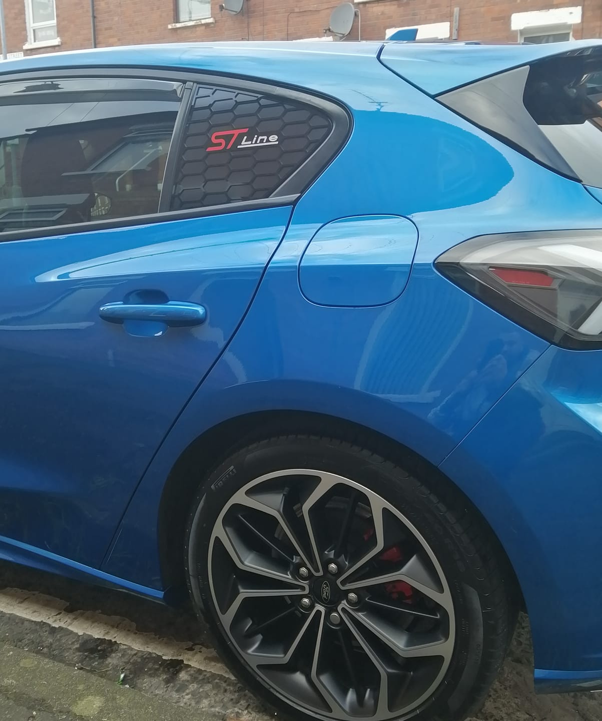 Customer photo review of Mk4/4.5 Focus Rear Quarter Window Inserts (Pair)