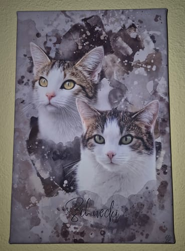 Customer photo review of Aquarell Pawtrait