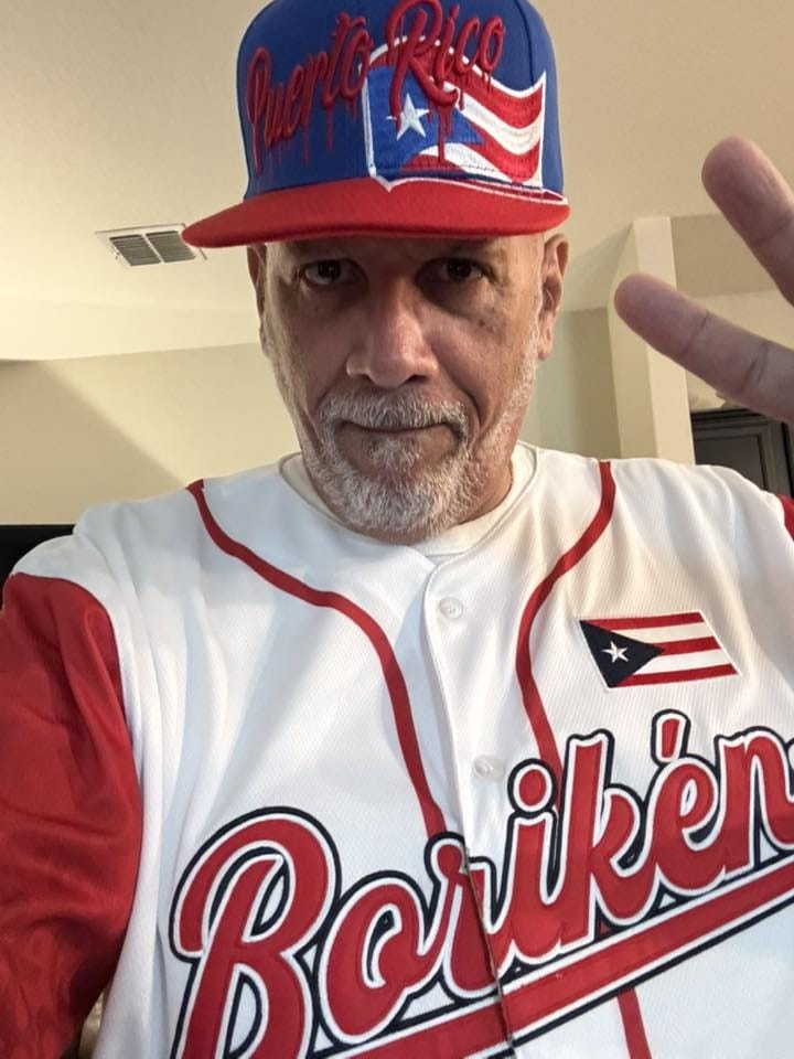 Customer photo review of Puerto Rico Heritage Custom Baseball Jersey