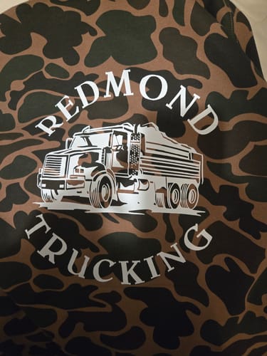 Customer photo review of Custom Heavyweight Camo-Styled Hoodie - IND4000