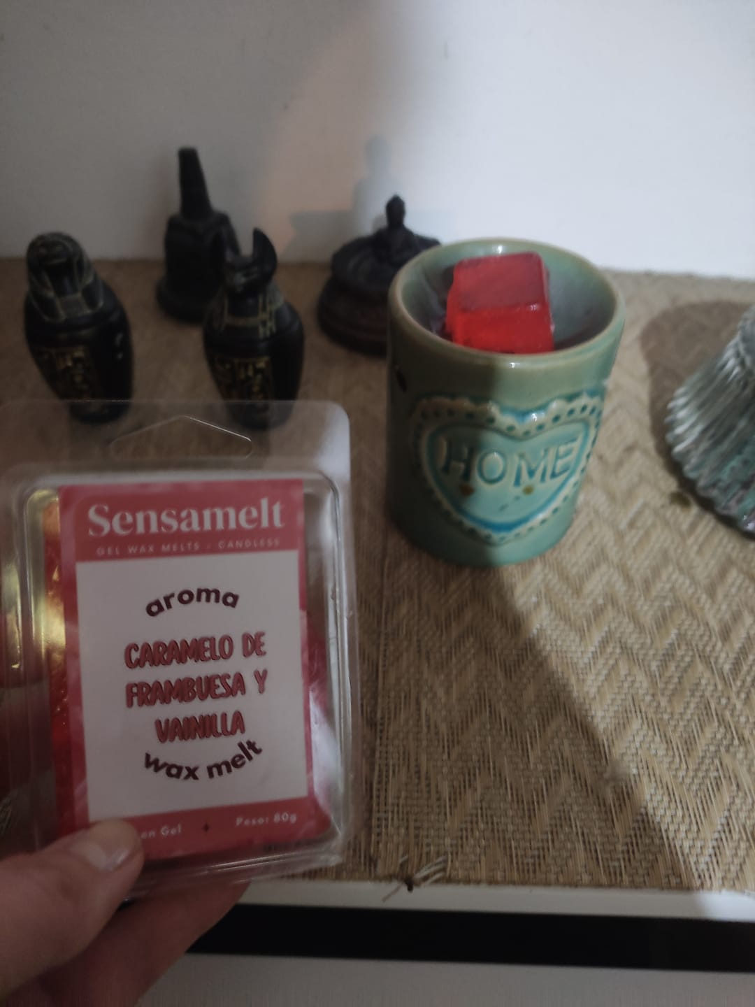 Customer photo review of CARAMELO FRAMBUESA Y VAINILLA - Gel wax melt