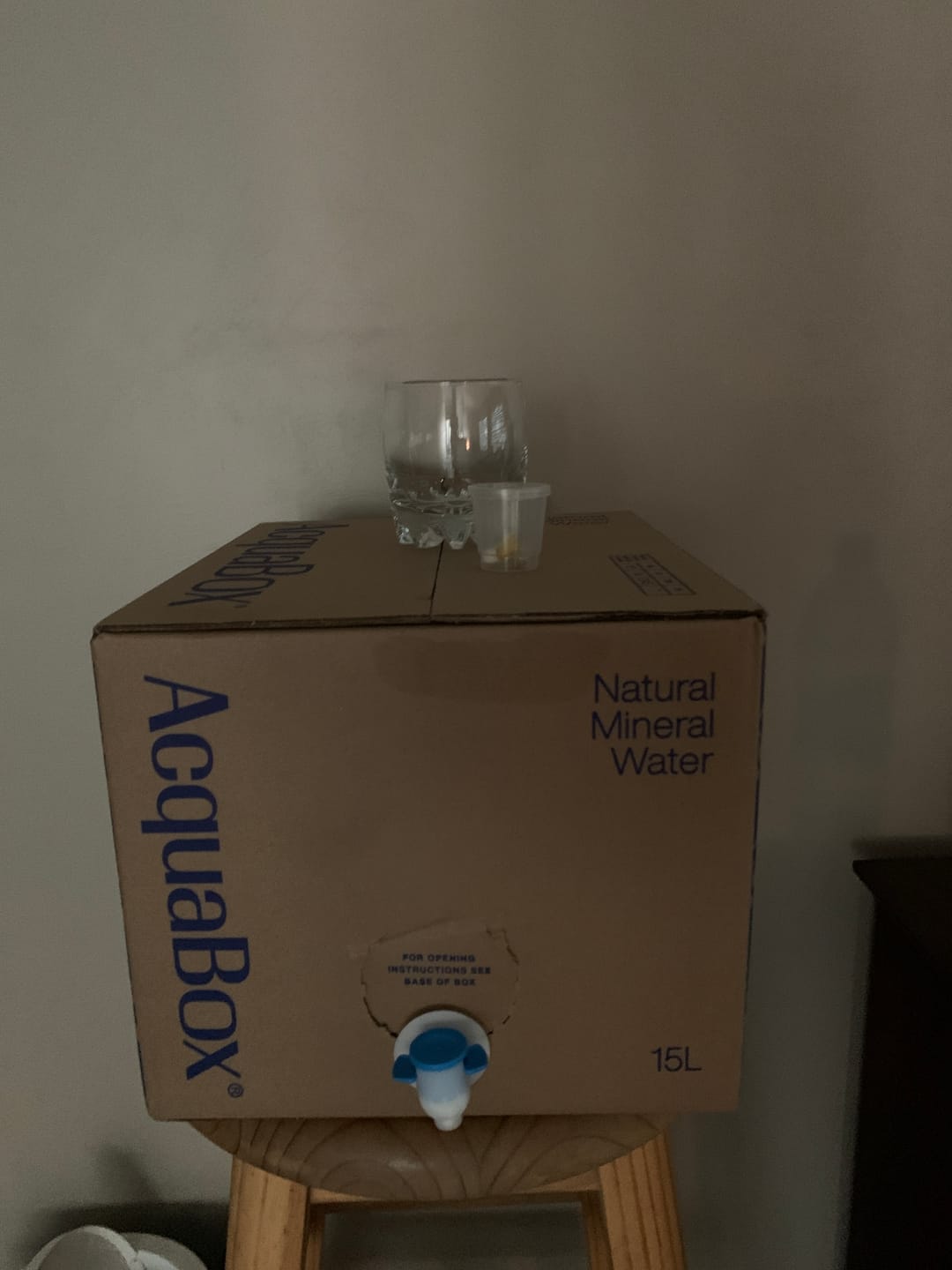 Customer photo review of AcquaBox 15L Mineral Water Bag-in-Box with Tap By Mountain Falls