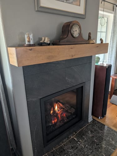 Customer photo review of Rustic Mantels