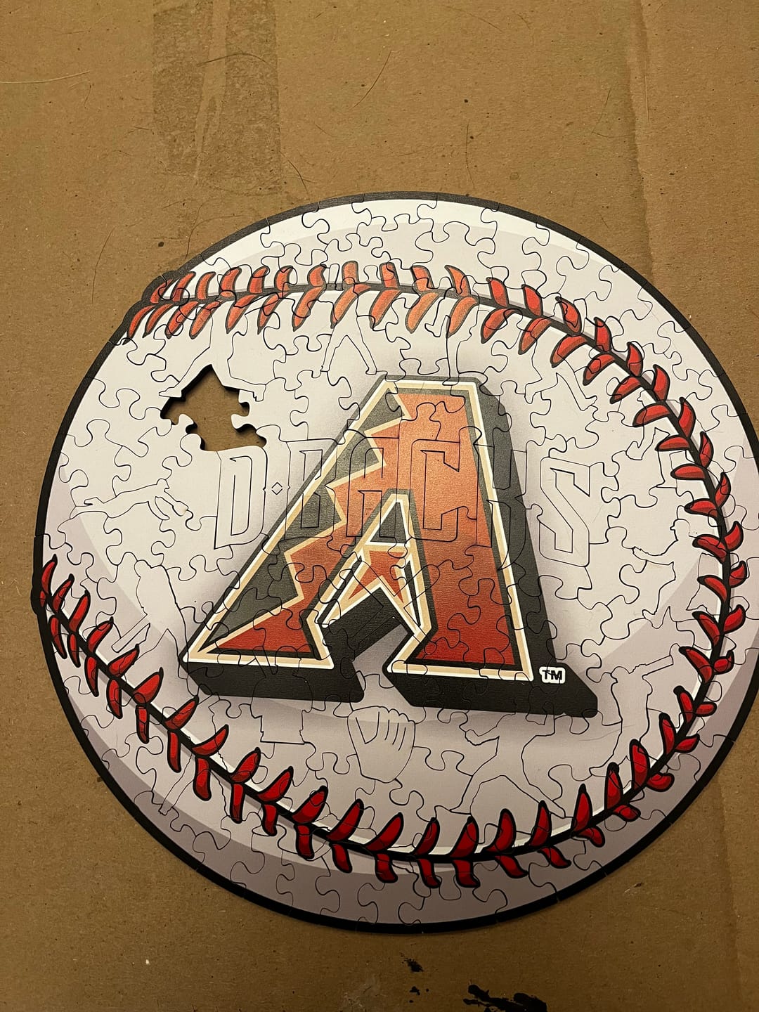Customer photo review of Arizona Diamondbacks™ - Wooden Puzzle