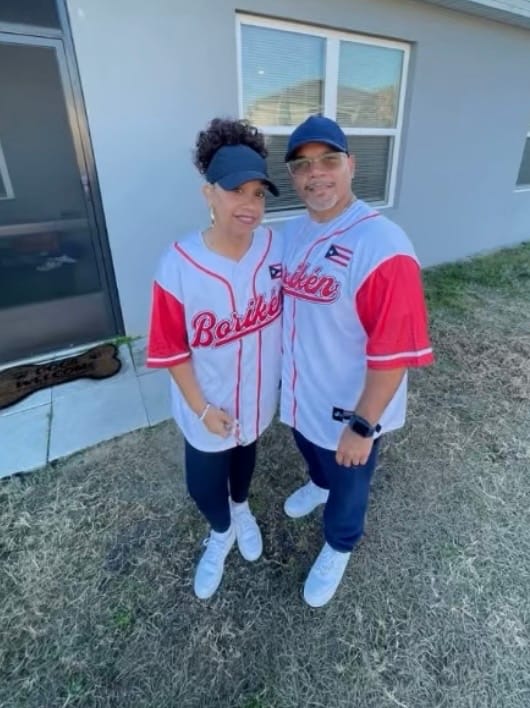 Customer photo review of Puerto Rico Heritage Custom Baseball Jersey