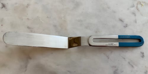 Customer photo review of LiftOff Chef's Palette Knife