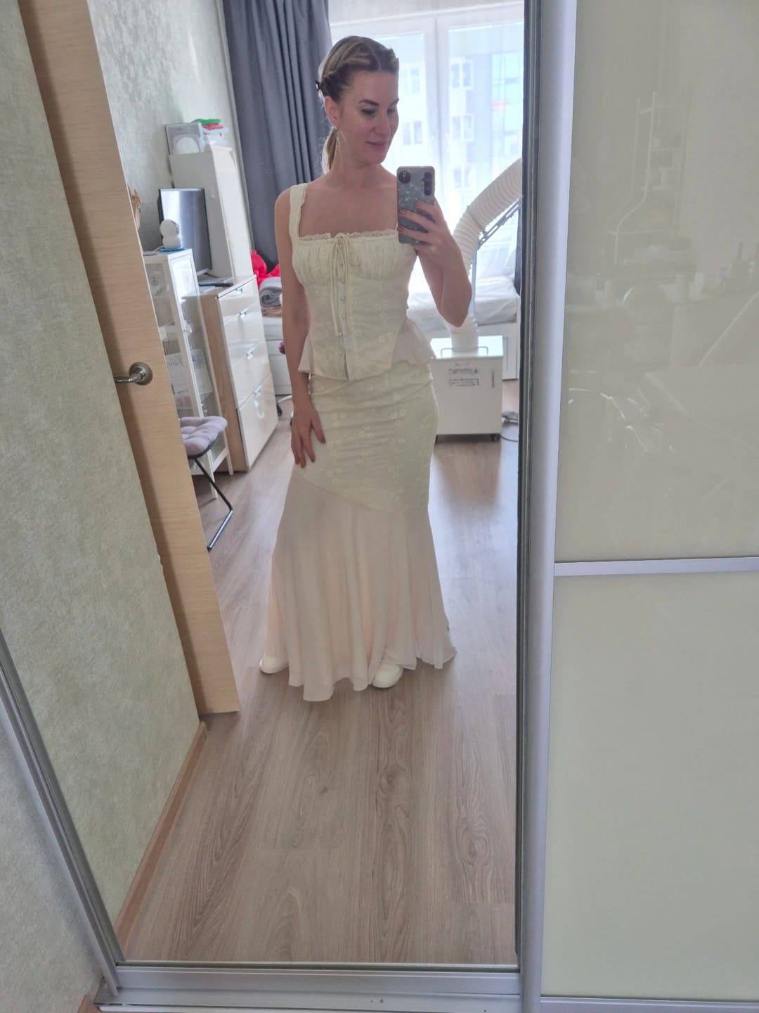 Customer photo review of Esther Mermaid Skirt Set
