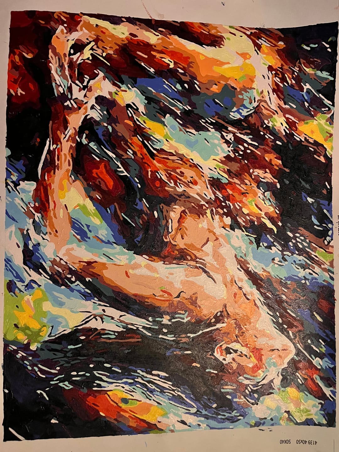 Customer photo review of Two Lovers | Paint by Numbers