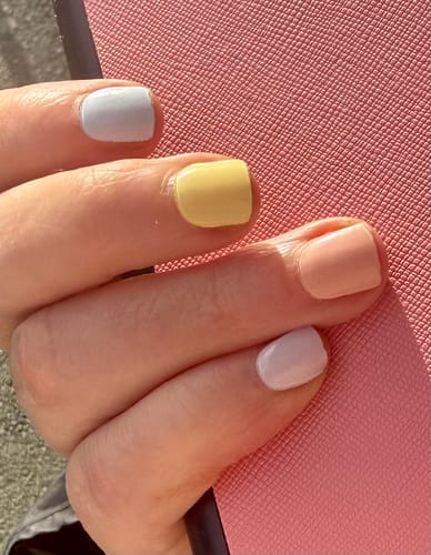 Customer photo review of Macarons | Super Jellies DIY Hard Semi Cured Gel Nail Wraps