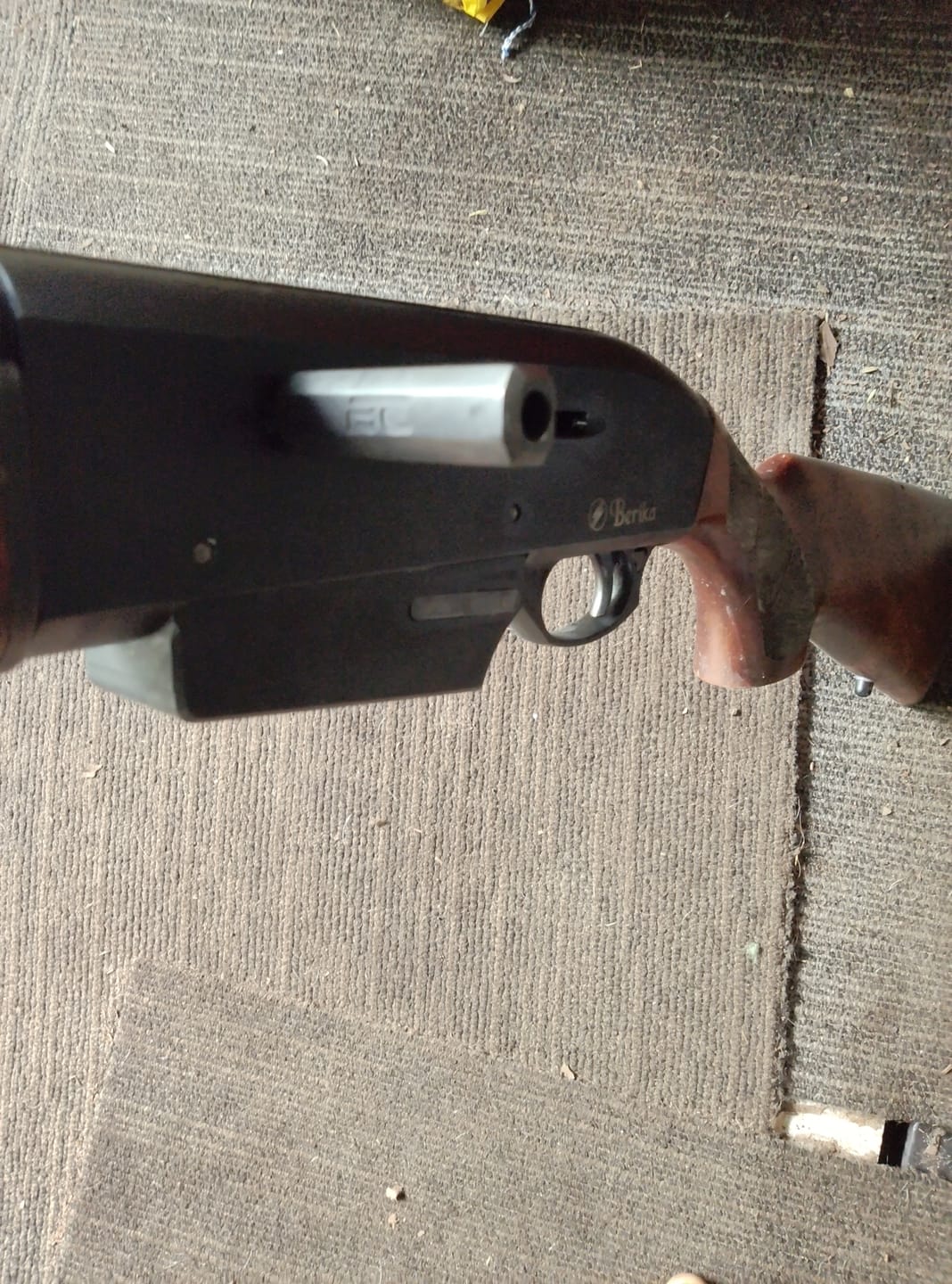 Customer photo review of Berika 12g Shotgun Extended Charging/Bolt Handle
