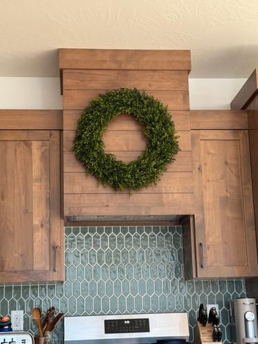 Customer photo review of Eucalyptus Wreath 25"